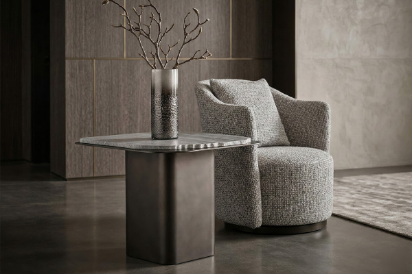 Стол журнальный Травертин (Travertine) 60*60*48см
