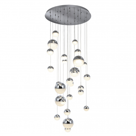 Подвесной светильник Sphere LED 27L Ø80 хром BLUETOOTH CCT 500 см